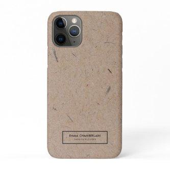 Minimalist Modern Rustic Kraft Paper iPhone 11 Pro Case