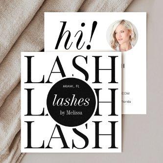 Minimalist Modern Simple Lashes Salon Photo Square