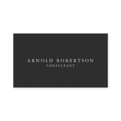 Minimalist Modern Stylish Gray Professional