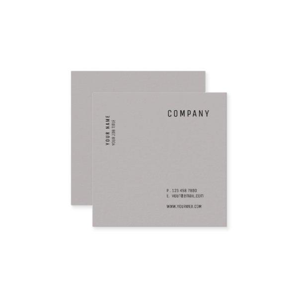 Minimalist Modern Versatile Grey Square Cards