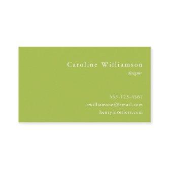 Minimalist Muted Lime Green Elegant Professional