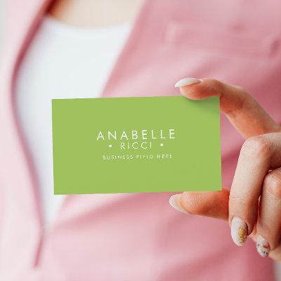 Minimalist Name | Sans Serif Font Type | Green