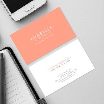 Minimalist Name | Sans Serif Font Type | Peach