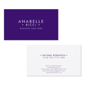 Minimalist Name | Sans Serif Font Type | Purple