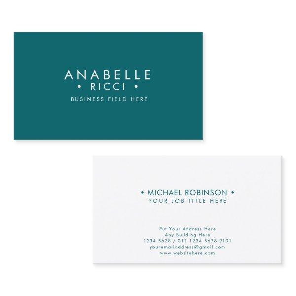 Minimalist Name | Sans Serif Font Type | Tosca