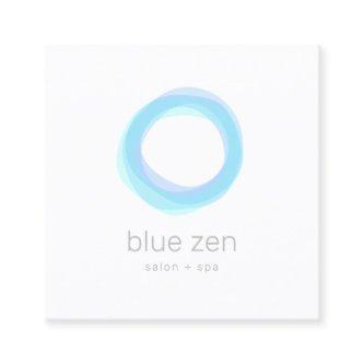 Minimalist Pastel Blue Zen Circle Square