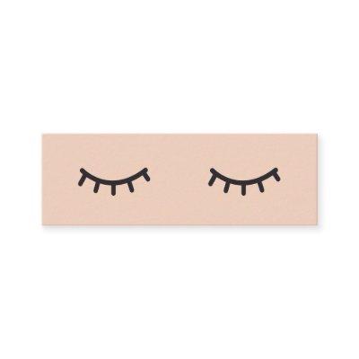 Minimalist peach pink cute eyelashes illustration mini