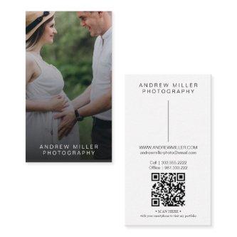 Minimalist photo  with QR Code