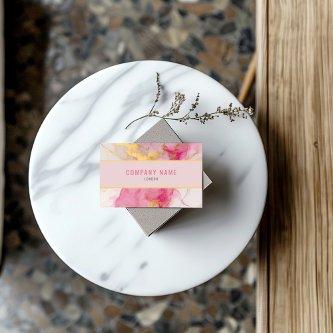 Minimalist pink and gold Marble