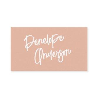 Minimalist Pink Neutral Boho Chic Modern Trendy