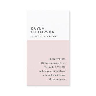 Minimalist pink white colorblock floral pattern