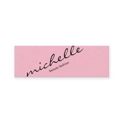 Minimalist Pink with Cursive Text Mini