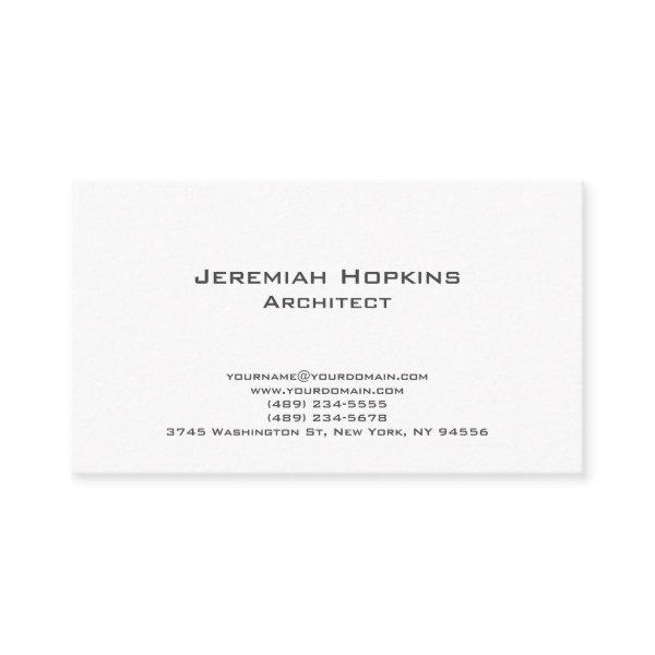 Minimalist Plain Architect Company  Enclosure Card