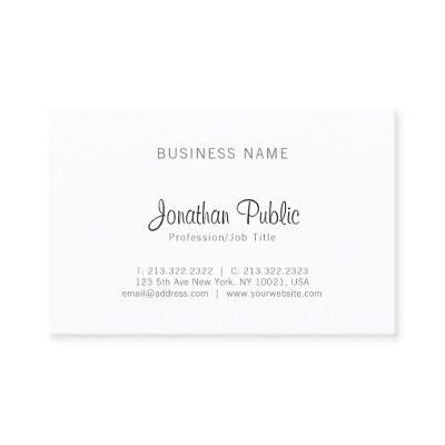 Minimalist Plain Elegant Professional Modern Sleek