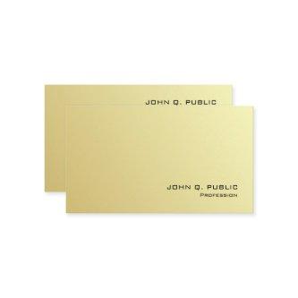 Minimalist Plain Modern Professional Gold Matte