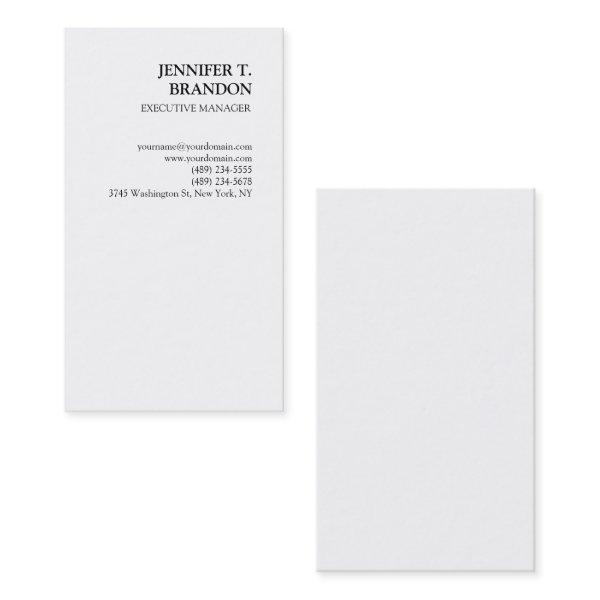 Minimalist Plain Modern Professional White