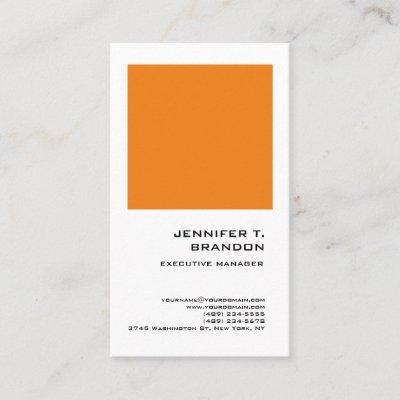Minimalist Plain Orange White Modern Professional