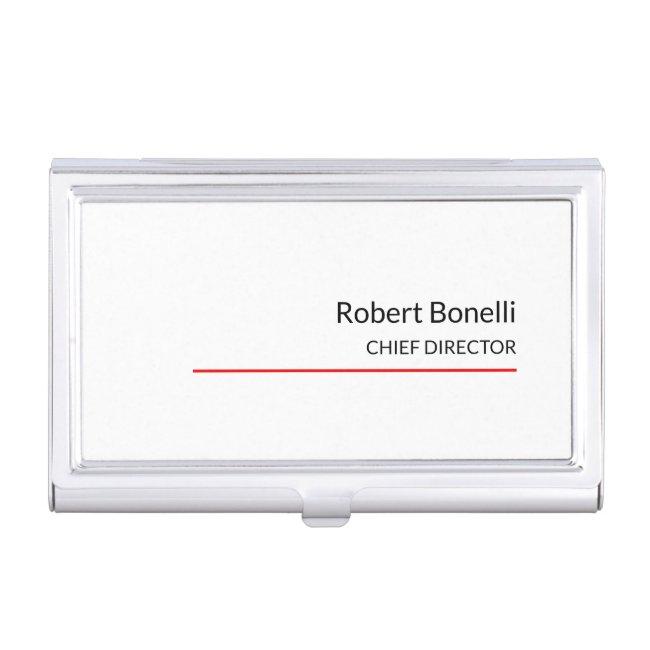 Minimalist Plain Red White Modern Standard Size Case