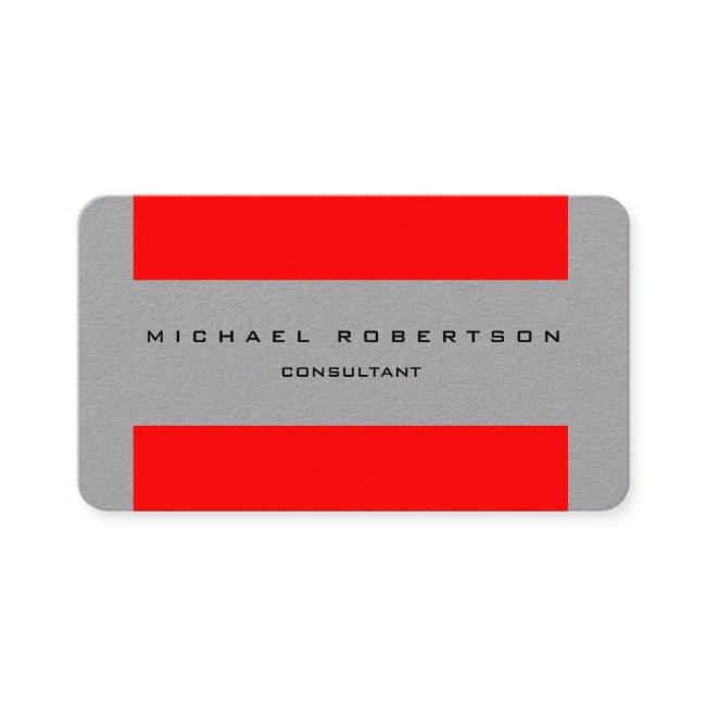Minimalist Plain Unique Special Grey Red