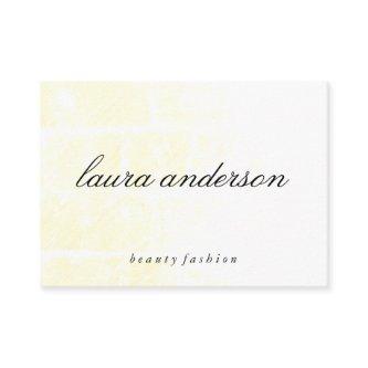 Minimalist Plain Yellow with Cursive Text