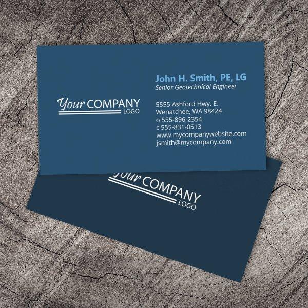 Minimalist, Professional 2-Tone Navy Blue