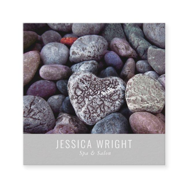 Minimalist Professional Beach Pebbles Square