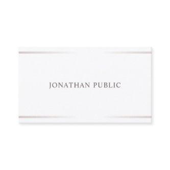 Minimalist Professional Elegant Design Plain