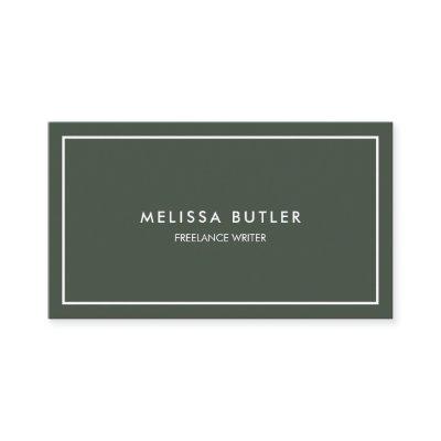 Minimalist Professional Elegant Green