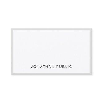 Minimalist Professional Elegant Smart Plain Trendy