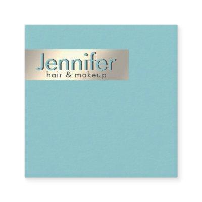 Minimalist professional gold foil simple square