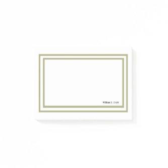 Minimalist Professional Gold Framed Post-it Notes