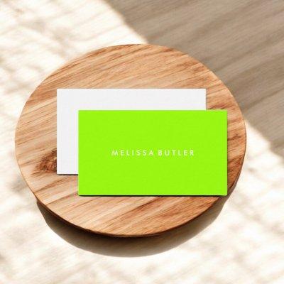 Minimalist Professional Lime Green