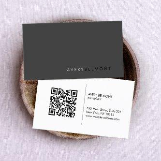 Minimalist Professional Modern Black QR Code