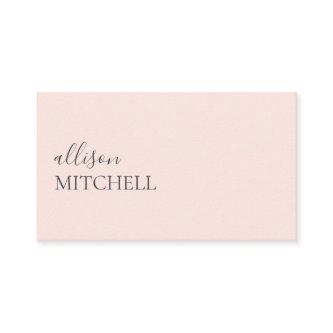 Minimalist Professional Modern Blush Pink