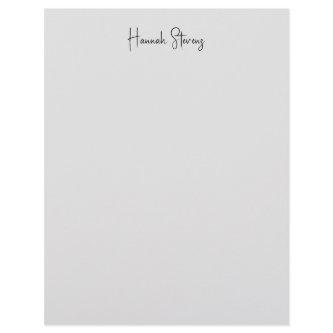 Minimalist Professional Modern Calligraphy Letterhead