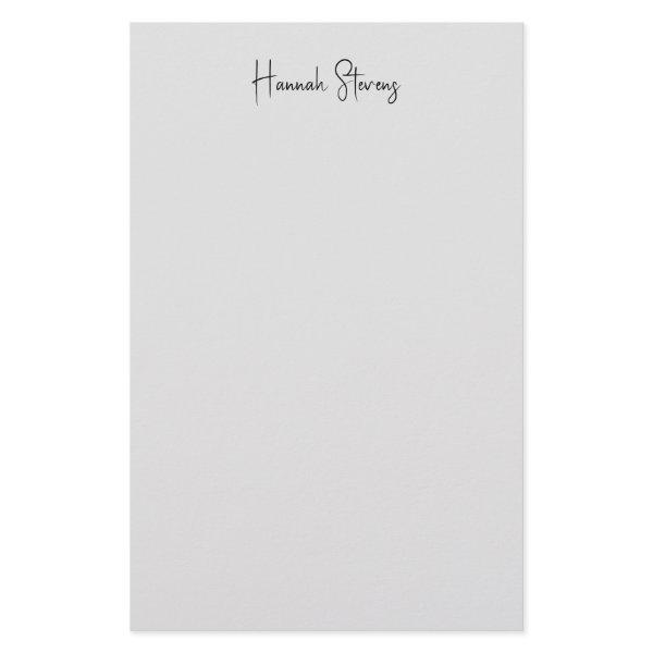 Minimalist Professional Modern Calligraphy Stationery