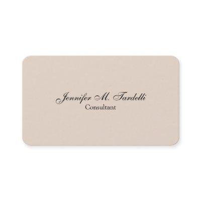 Minimalist Professional Plain