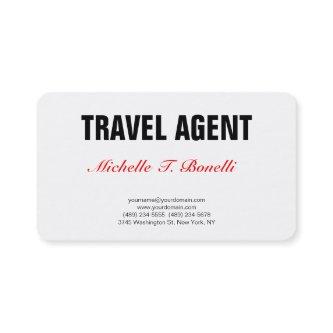 Minimalist Professional Plain Simple Travel Agent