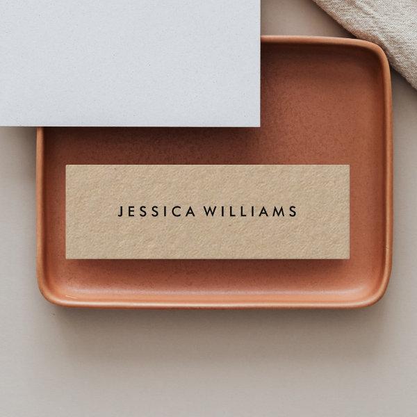Minimalist Professional Rustic Kraft Mini
