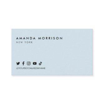 Minimalist Professional Social Media Blue
