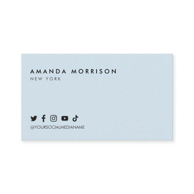 Minimalist Professional Social Media Blue