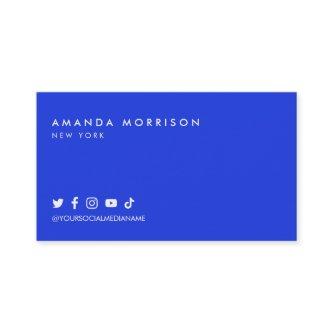 Minimalist Professional Social Media Bold Blue