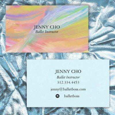 Minimalist Rainbow Painting Textured Colorful Chic