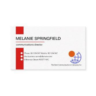Minimalist Red Stripe Line Founder Owner