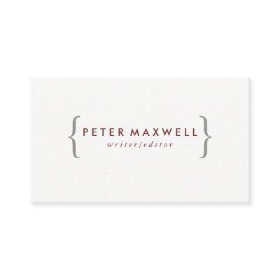 Minimalist Red with Brackets