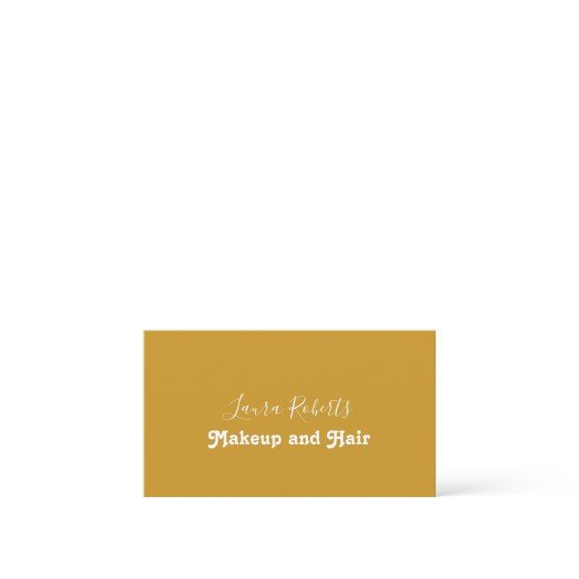 Minimalist Retro Mustard Yellow Business
