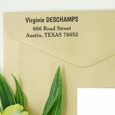 Minimalist Return Address Self-inking Stamp