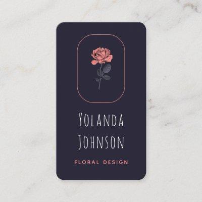 Minimalist Rose Add Your Logo Social Media Florist