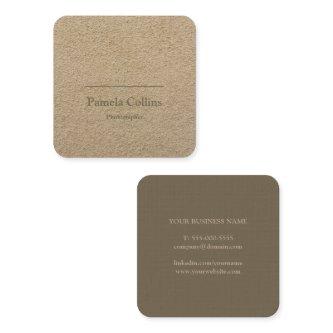 Minimalist Rustic Simple Elegant Kraft Paper Square