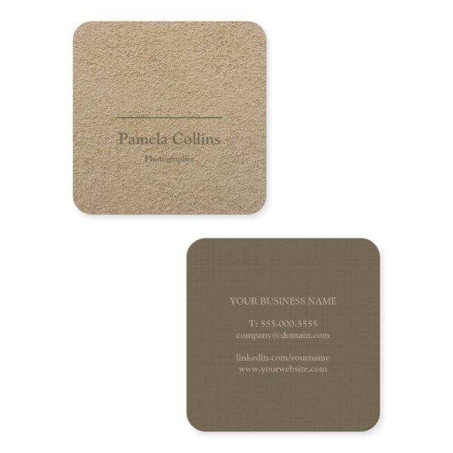 Minimalist Rustic Simple Elegant Kraft Paper Square